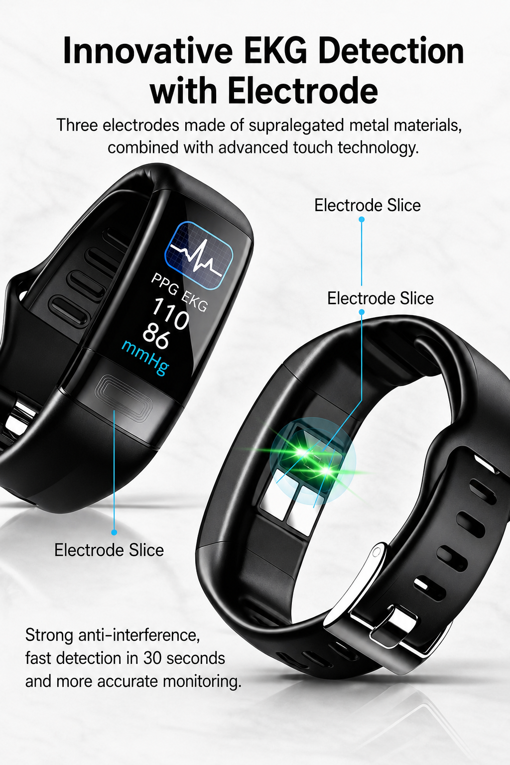 Smartwatch mit EKG, Blutdruckmessung und Schlaftracking für Gesundheit und Alltag 5