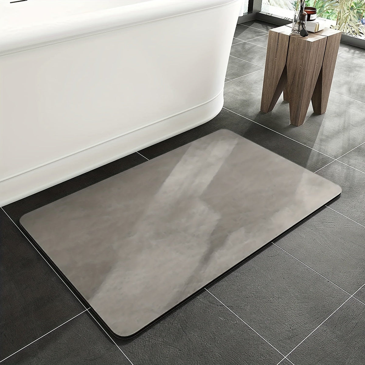 Sneldrogende Antislip Badmat – Diatomee Aarde, Ultra-Absorberend & Hygiënisch 0