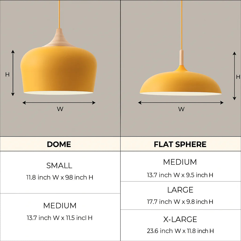 Nordylight – Lampada a sospensione Pastello Metallo & Legno – Regolabile Design Retrò