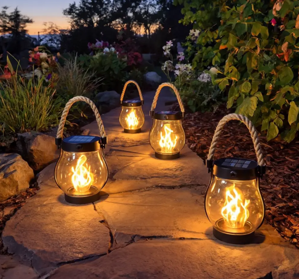 Solar-Flammenlaterne mit echtem Flackereffekt | 2er-Set 6