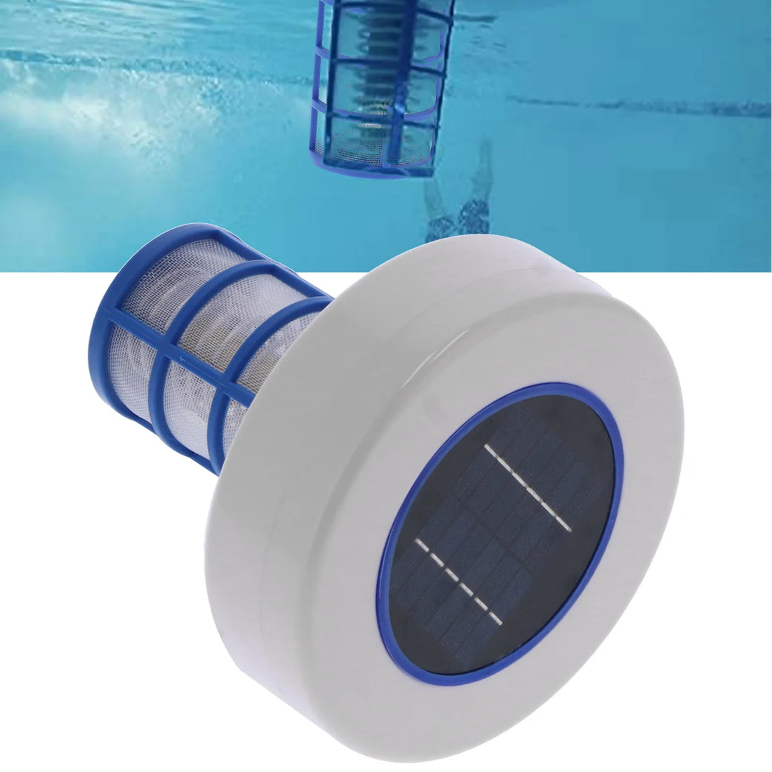 Solar-Pool-Ionisator für Umweltfreundliche Schwimmbadreinigung, ABS, 16 cm 0