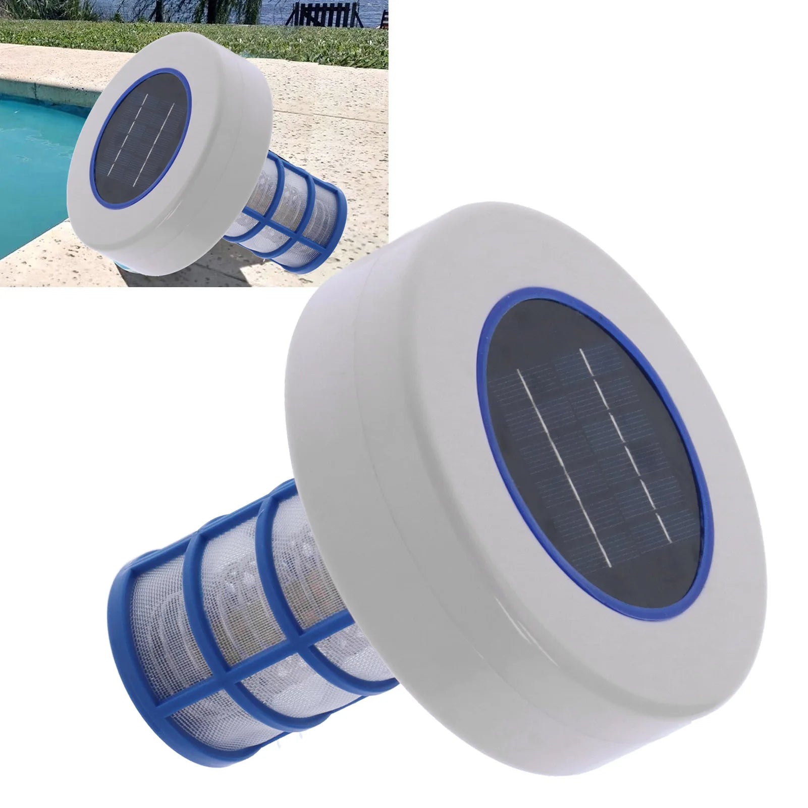 Solar-Pool-Ionisator für Umweltfreundliche Schwimmbadreinigung, ABS, 16 cm 2