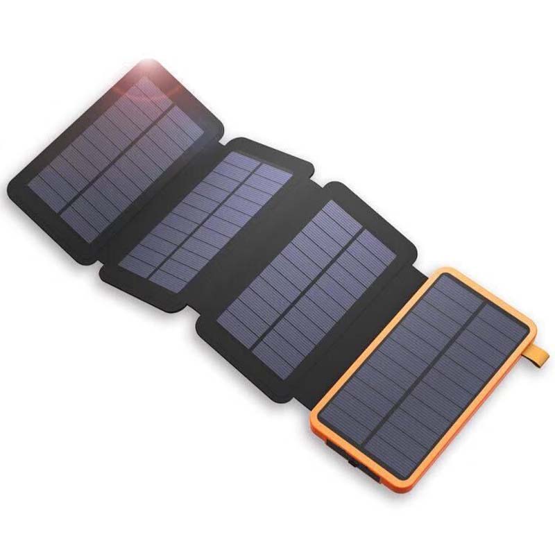 Solar-Powerbank mit 4 Panels und 3 USB-Ausgängen – SunCore 0
