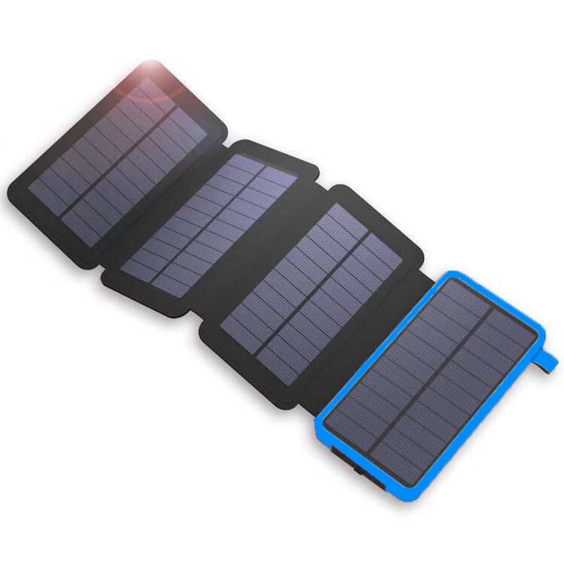Solar-Powerbank mit 4 Panels und 3 USB-Ausgängen – SunCore 2