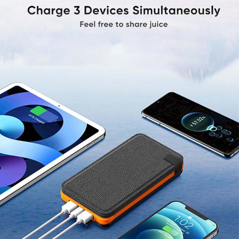Solar-Powerbank mit 4 Panels und 3 USB-Ausgängen – SunCore 6