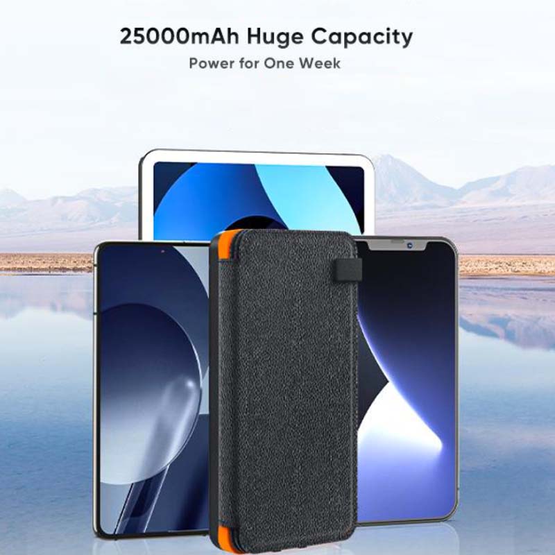 Solar-Powerbank mit 4 Panels und 3 USB-Ausgängen – SunCore 8