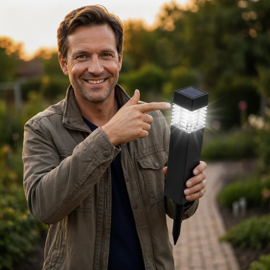 Solar LED Wegeleuchte – wetterfest, kabellos, schaltet automatisch ein 3