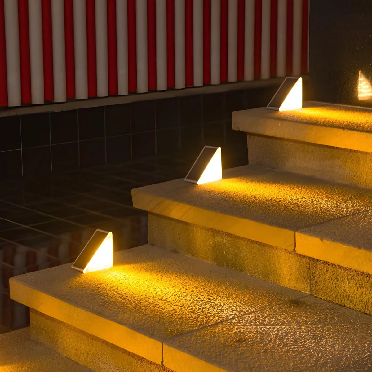 Solar Powered Stair Lights 4