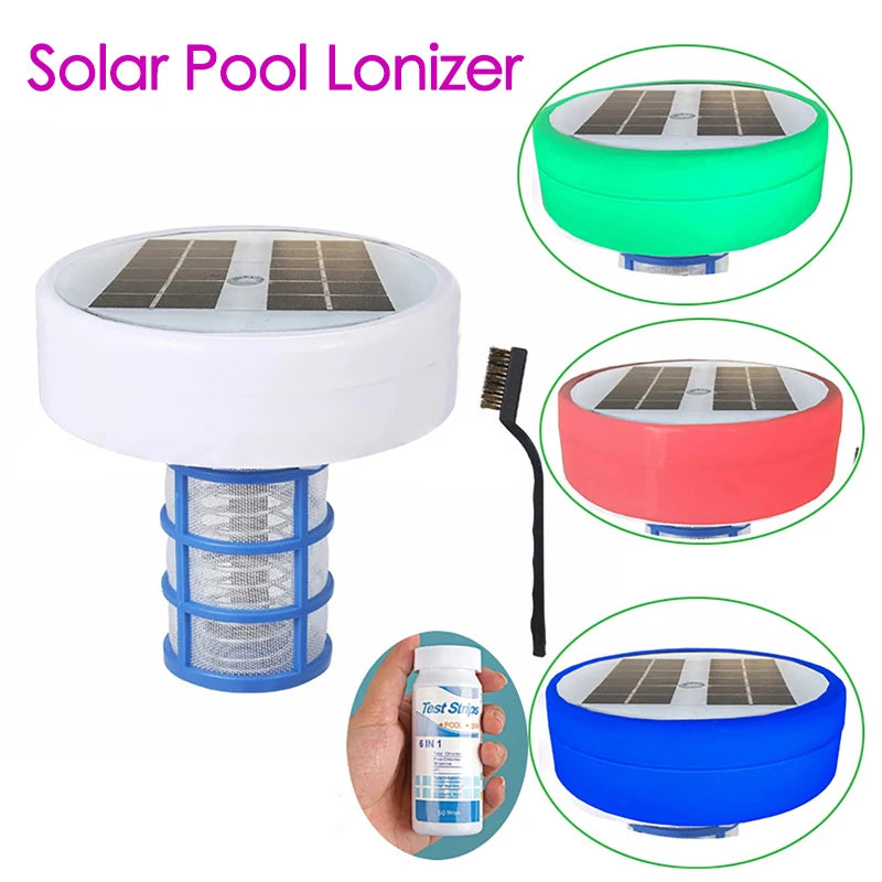 Solarbetriebener Poolreiniger mit Kupferionen, umweltfreundlich und wartungsarm 0