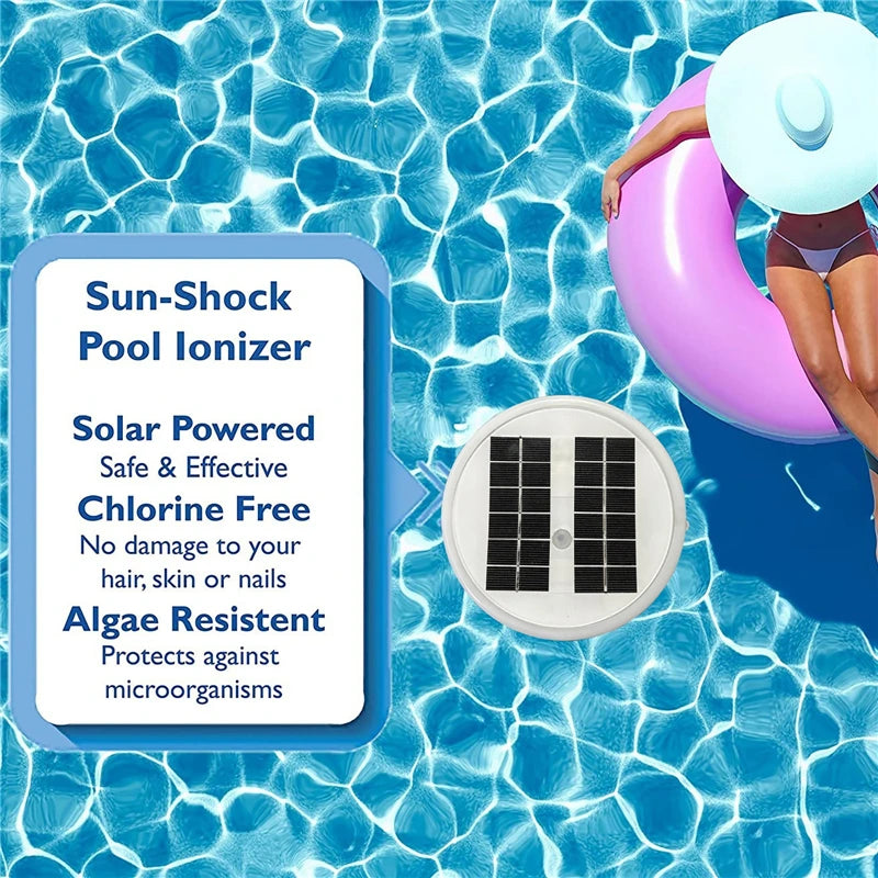 Solarbetriebener Poolreiniger mit Kupferionen, umweltfreundlich und wartungsarm 2