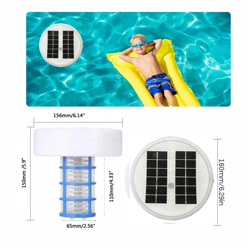 Solarbetriebener Poolreiniger mit Kupferionen, umweltfreundlich und wartungsarm 3