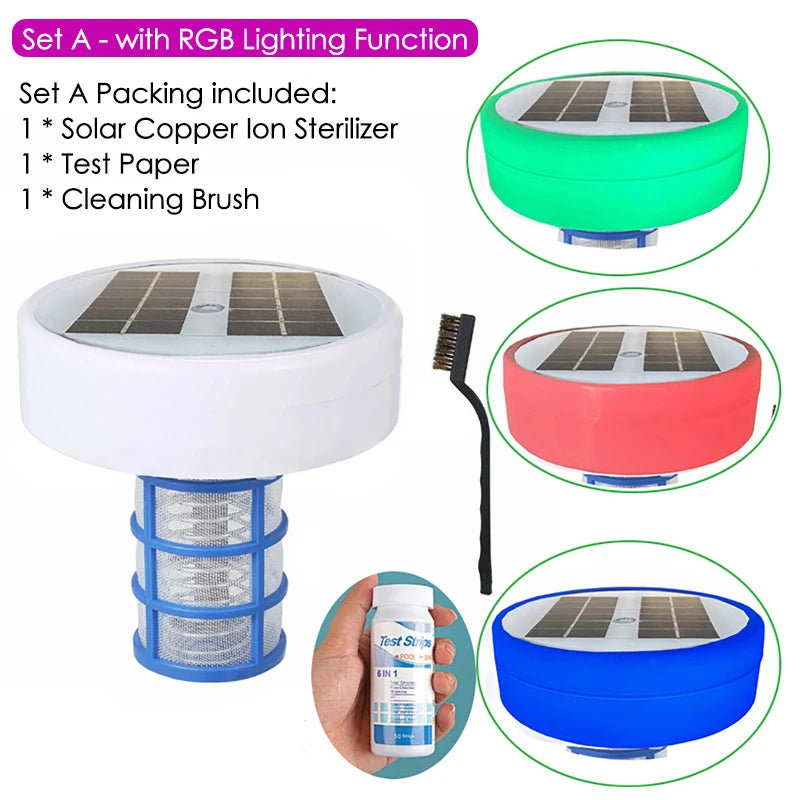 Solarbetriebener Poolreiniger mit Kupferionen, umweltfreundlich und wartungsarm 8