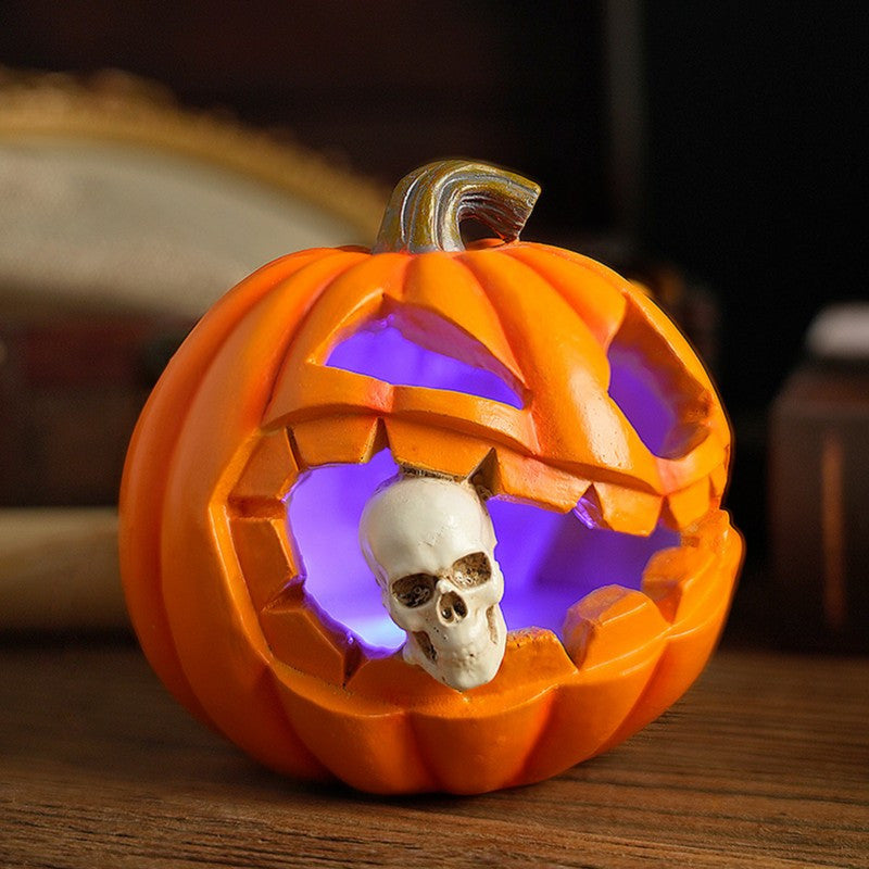 Spookachtige Realistische Jack O'Lantern Halloween Decoratie | Schedel Accessoire 1