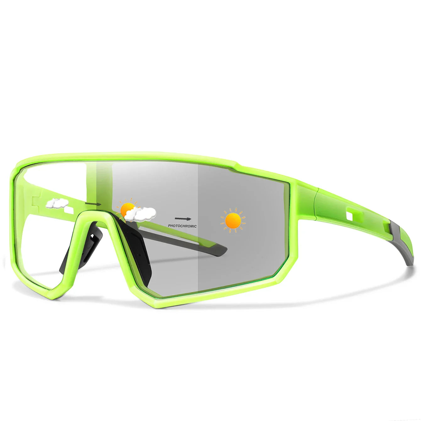 Sport Zonnebril voor Actieve Outdoor Activiteiten, Meekleurend, UV-bescherming 19