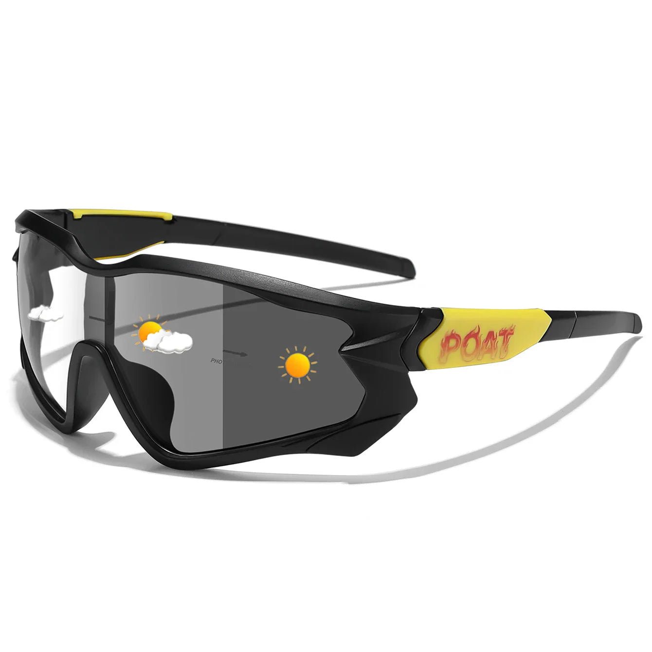 Sport Zonnebril voor Actieve Outdoor Activiteiten, Meekleurend, UV-bescherming 22