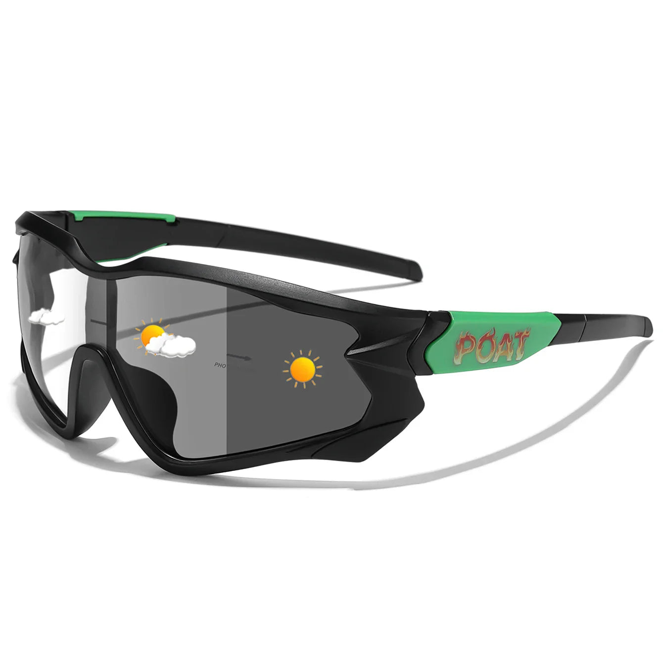 Sport Zonnebril voor Actieve Outdoor Activiteiten, Meekleurend, UV-bescherming 23