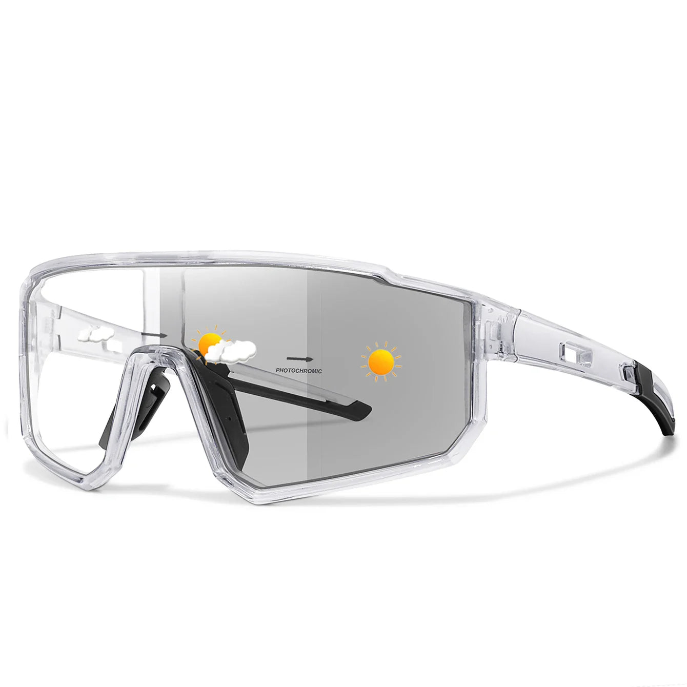 Sport Zonnebril voor Actieve Outdoor Activiteiten, Meekleurend, UV-bescherming 27