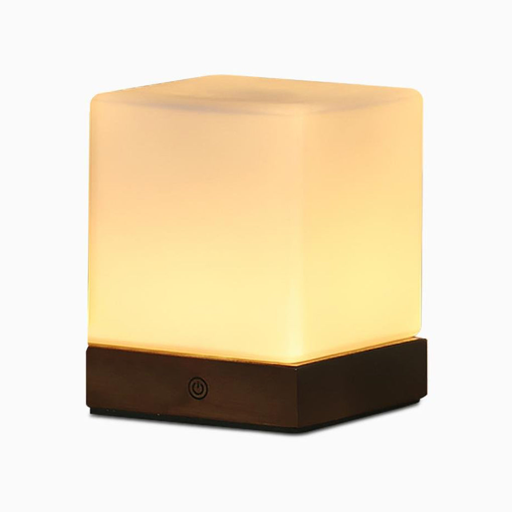 GlowCube - Batériovo napájané bezdrôtové LED stolové lampy pre severskú mini stolnú lampu
