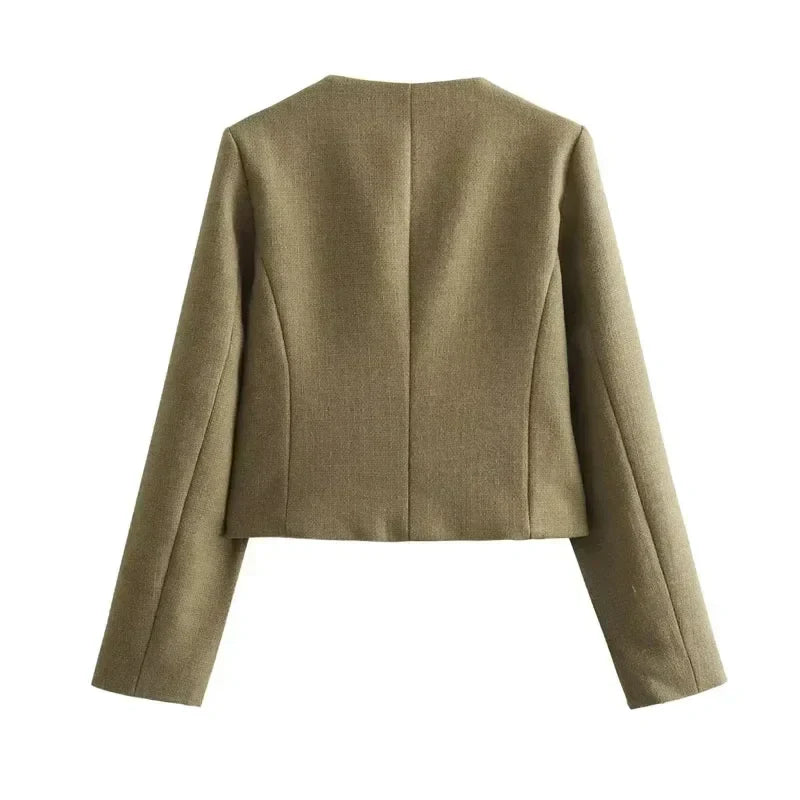 Cappotto corto moderno con abbottonatura - Denaya