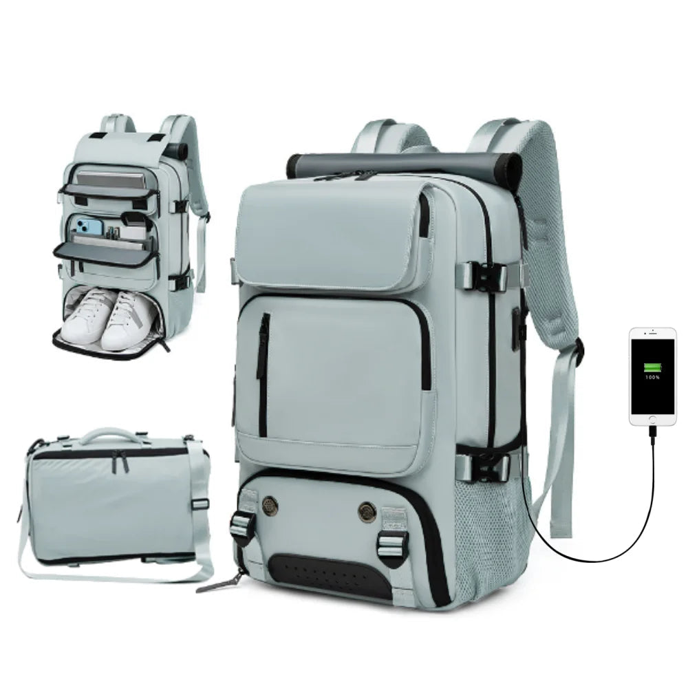 TRAVELMAX Pack - Large waterproof travel backpack with USB port 2