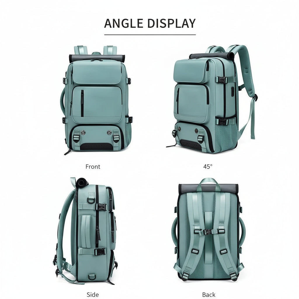 TRAVELMAX Pack - Large waterproof travel backpack with USB port 7