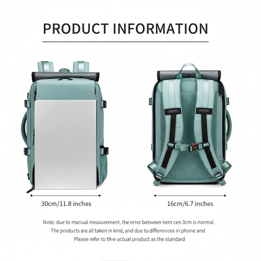 TRAVELMAX Pack - Large waterproof travel backpack with USB port 8
