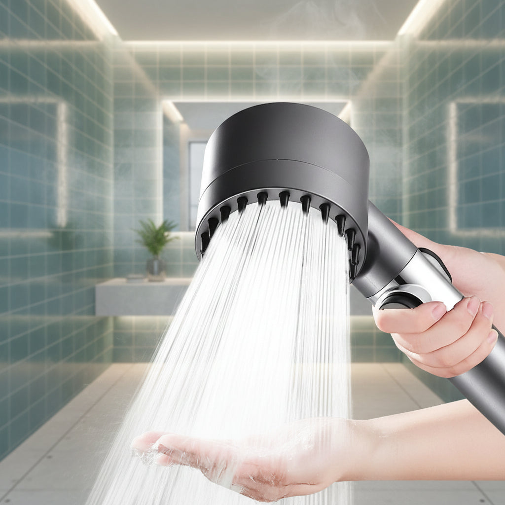 TURBOHEAD – High-Pressure Shower Head with Filter System for Clean Water 0