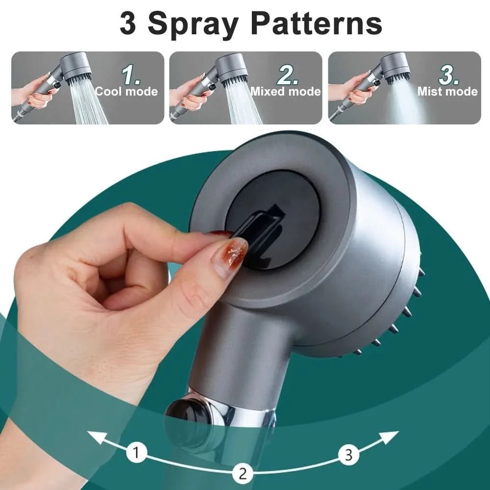 TURBOHEAD – High-Pressure Shower Head with Filter System for Clean Water 4