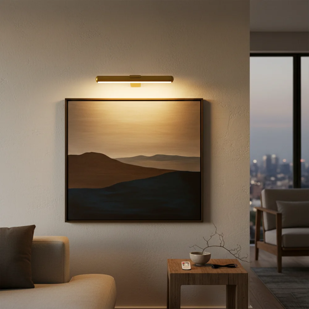 The Artix Remote Rechargeable Picture LED Wall Light 0