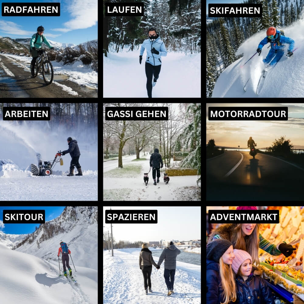 Guanti invernali ThermoFit con schermo tattile – Antiscivolo e antivento