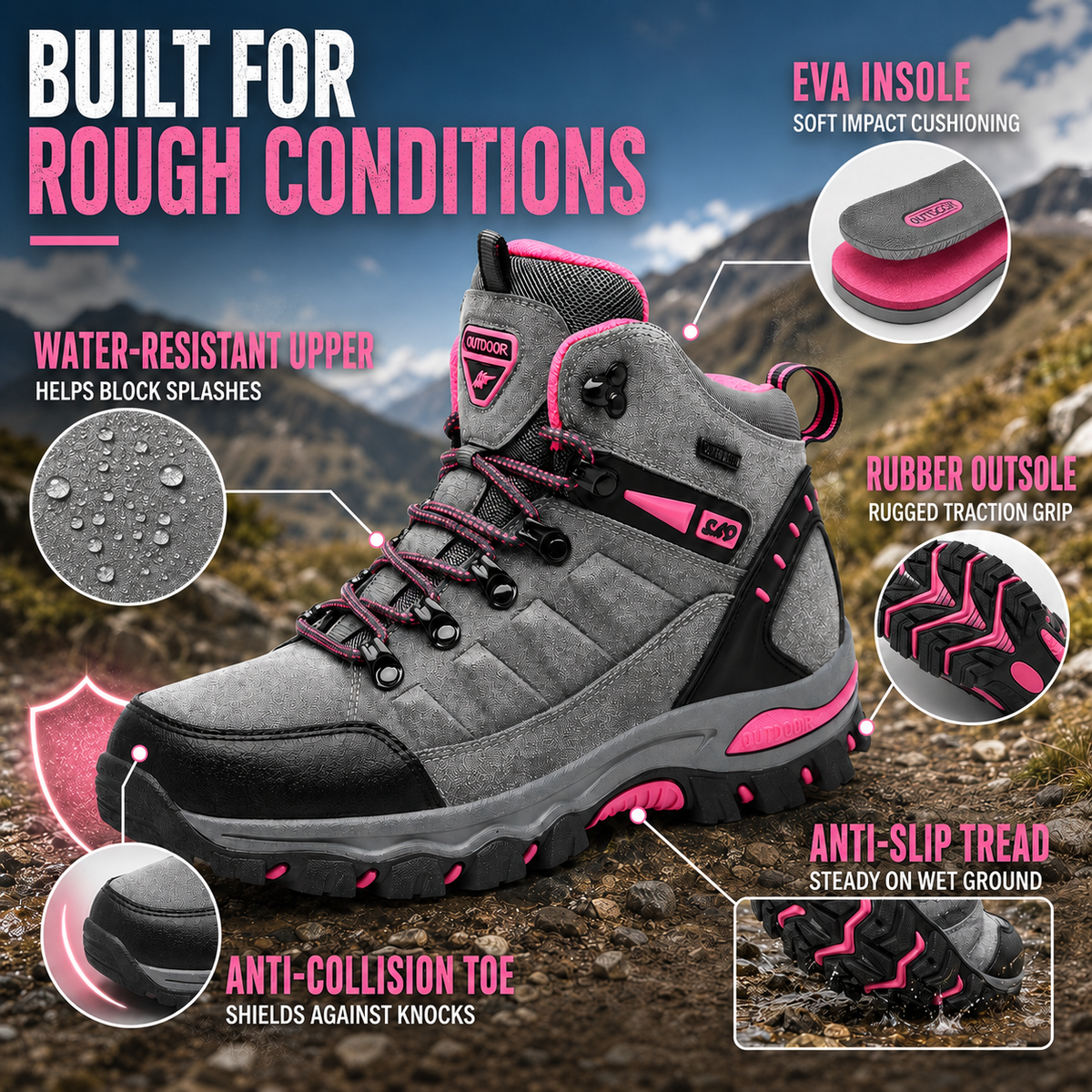 Thrives Outdoor | Ankle Hiking Boot 4