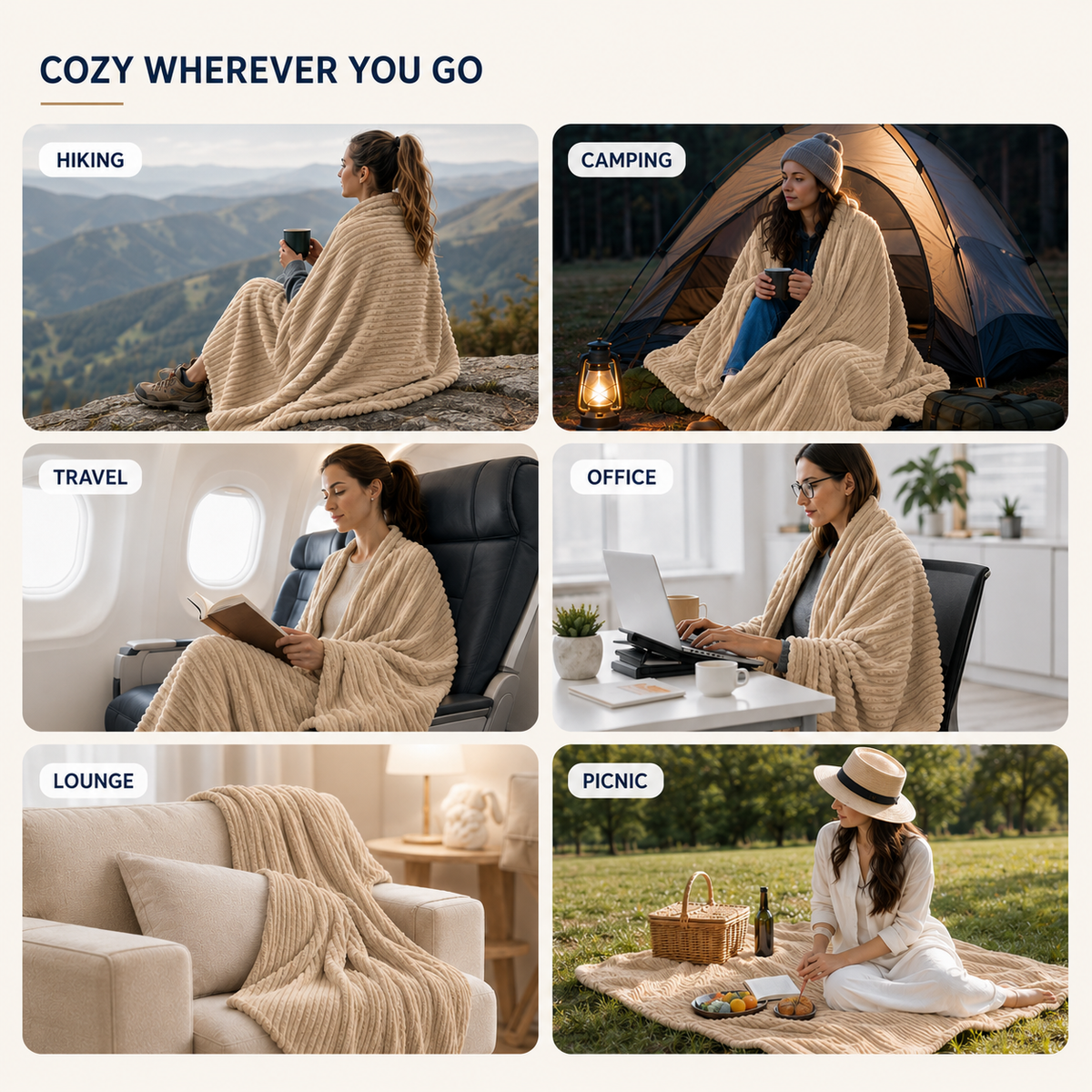 Thrives Outdoor | Thick Coral Velvet Throw 8