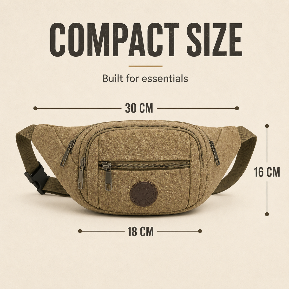 Thrives Outdoor | Trailridge Lightweight Canvas Waist Pack 5