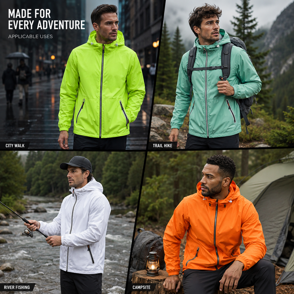 Thrives Outdoor | Velocira Hooded Cycling Rain Jacket 8