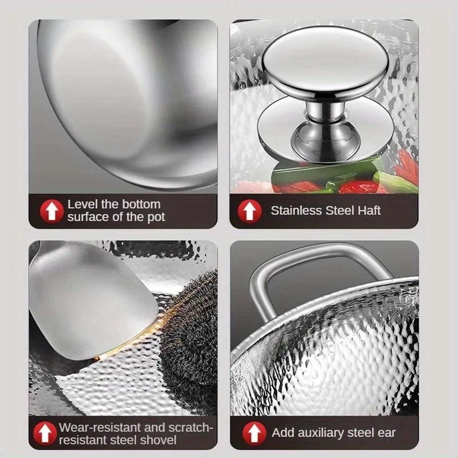 Titanium Wokpan Inductie 30 cm - Ronde Bodem voor Gezond Koken 5