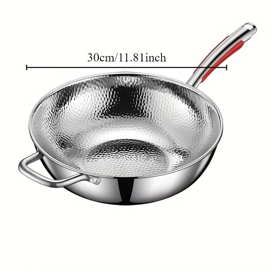 Titanium Wokpan Inductie 30 cm - Ronde Bodem voor Gezond Koken 6