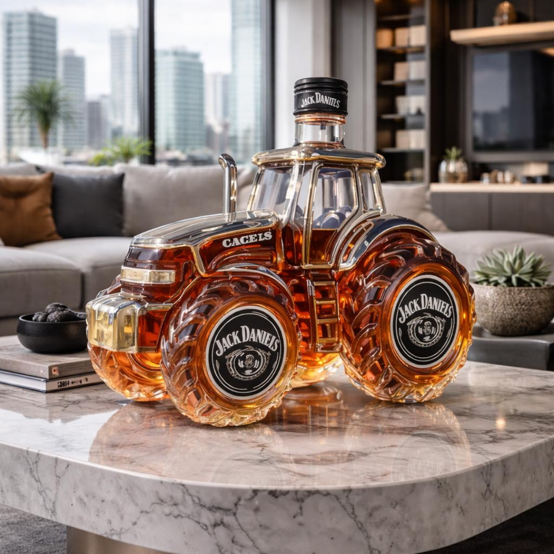 Tractor Edition Whisky Bottle – 500 ml Collector's Item with Unique Design 3