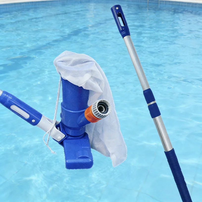Tragbarer Pool-Staubsauger mit Teleskopstange, Jet-Funktion für Oberirdische Pools und Teiche 6