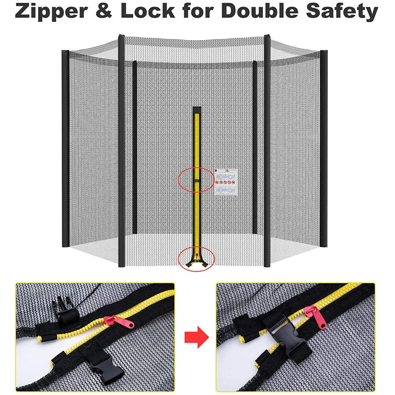Trampoline Veiligheidsnet voor Ronde Trampolines tot 2,5 Meter - Veiligheid en Gemak 0