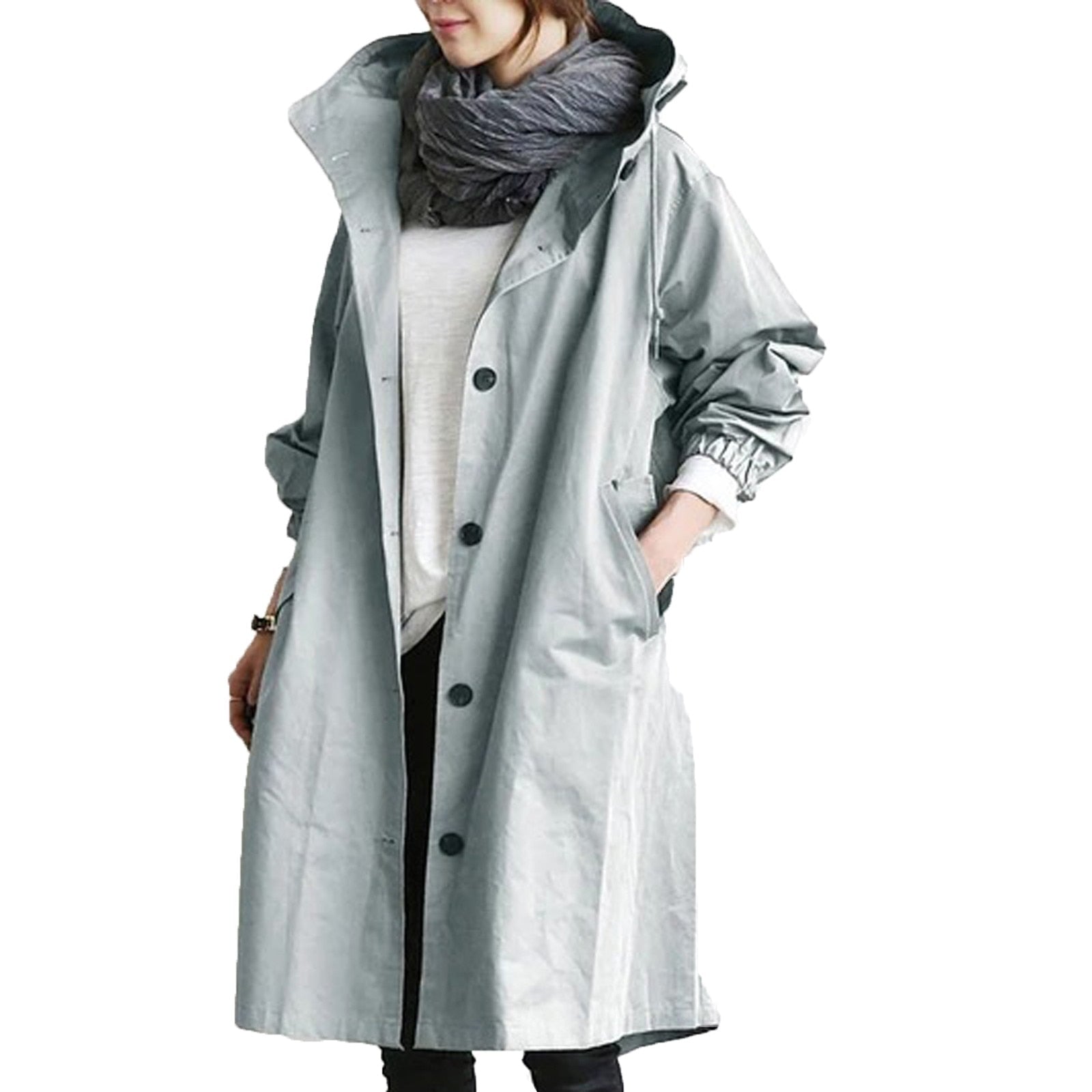 Manteau de pluie long tendance pour femmes - Elise