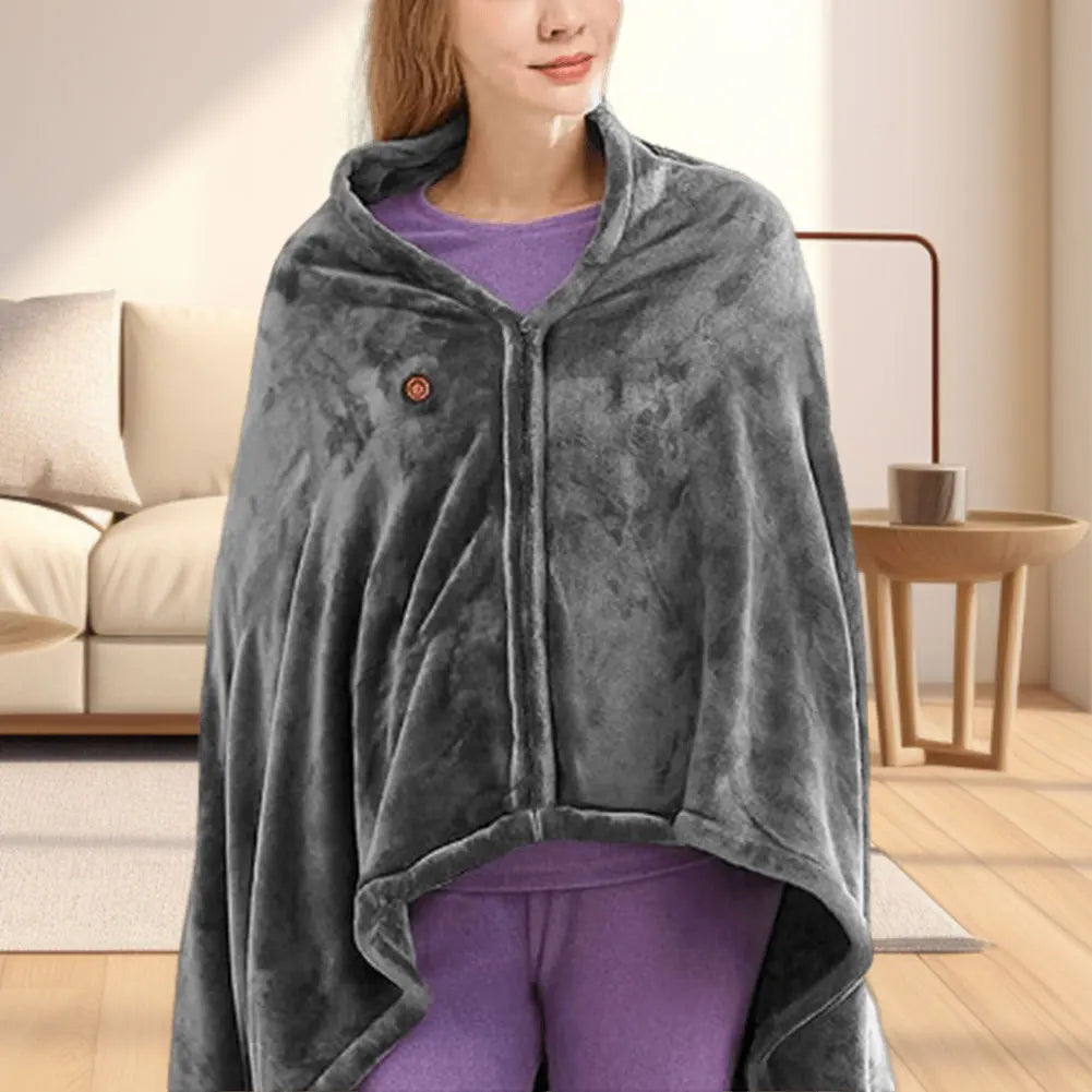 USB-Heizdecke aus Fleece - 3 Heizstufen, Tragbare Wärmedecke für Zuhause und Büro 2