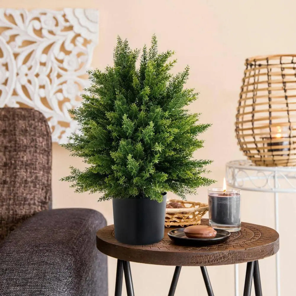 UV-beständiger Kunst-Zedernbaum 45 cm für Garten, Terrasse und Eingang 1