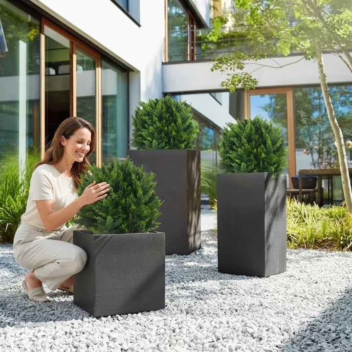 UV-beständiger Kunst-Zedernbaum 45 cm für Garten, Terrasse und Eingang 2
