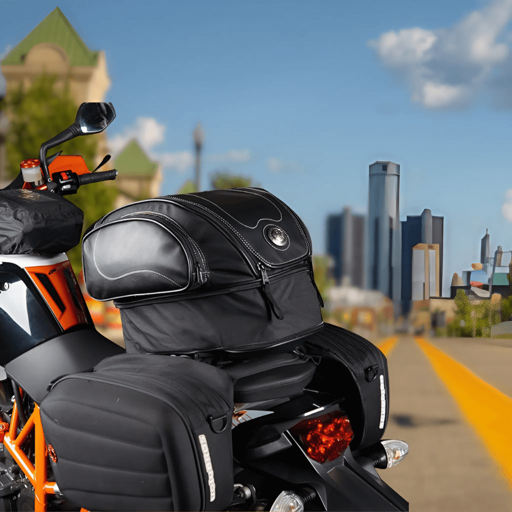 Borsa da moto Devako con più scomparti