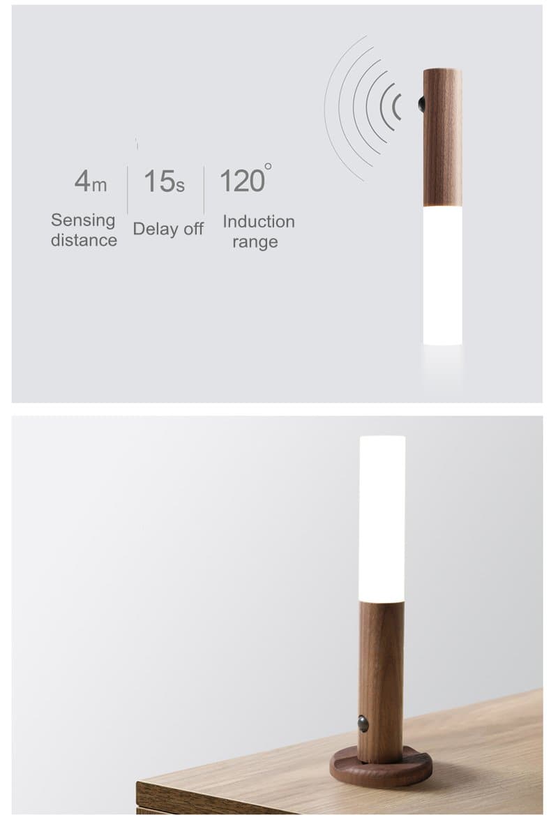 Luminara – Ultra lampe murale à batterie USB avec capteur de mouvement – Sans fil & dimmable