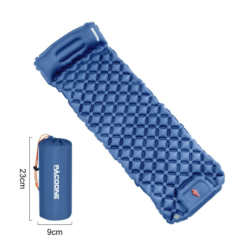 Ultraleichte Wasserdichte Isomatte mit Integrierter Pumpe – AirRest 2