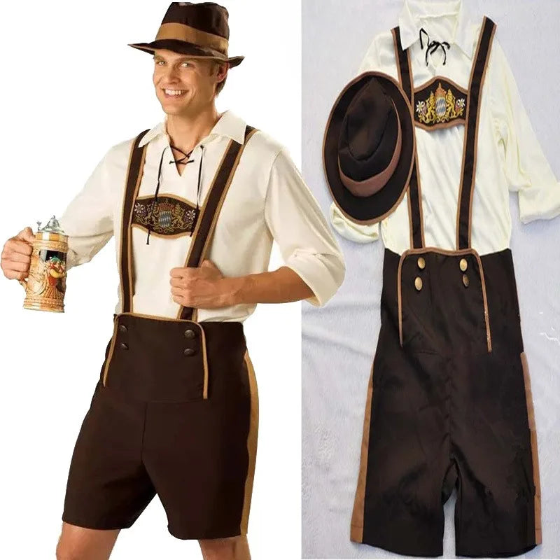 Bolendo Jack - Costume tradizionale bavarese Hänsel da uomo per Oktoberfest