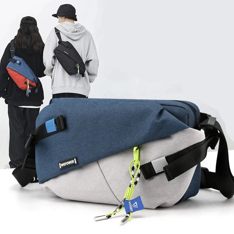 Unisex Nylon Crossbody Tas Dames en Heren voor Outdoor Gebruik, 31x20x12 cm 0