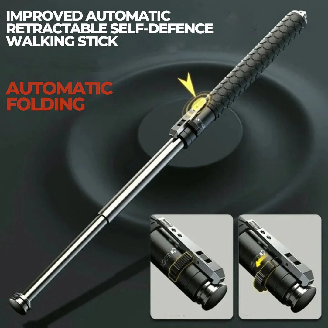 Teleskop-Wanderstock – Automatischer Ausklappmechanismus mit Sicherheitsfunktion