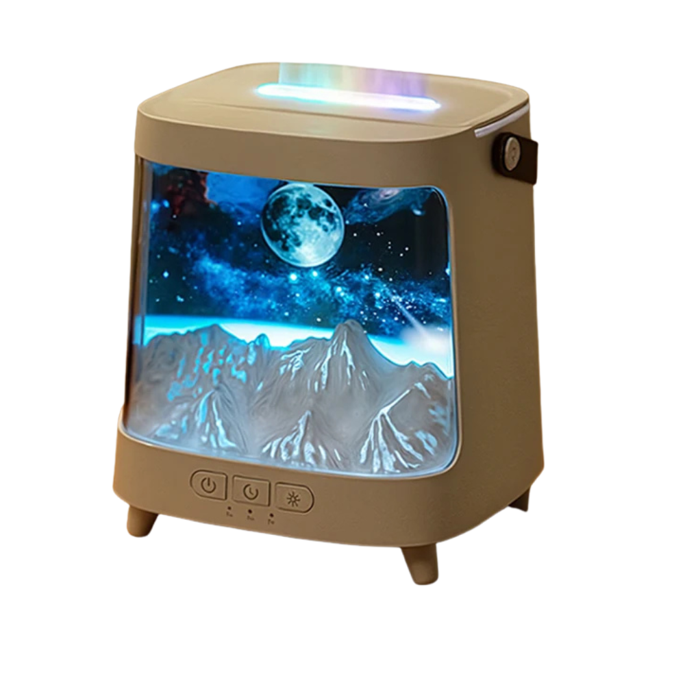 AromaGlow – Galaxy Flame Aroma Diffusor mit Nachtlicht & Fernbedienung